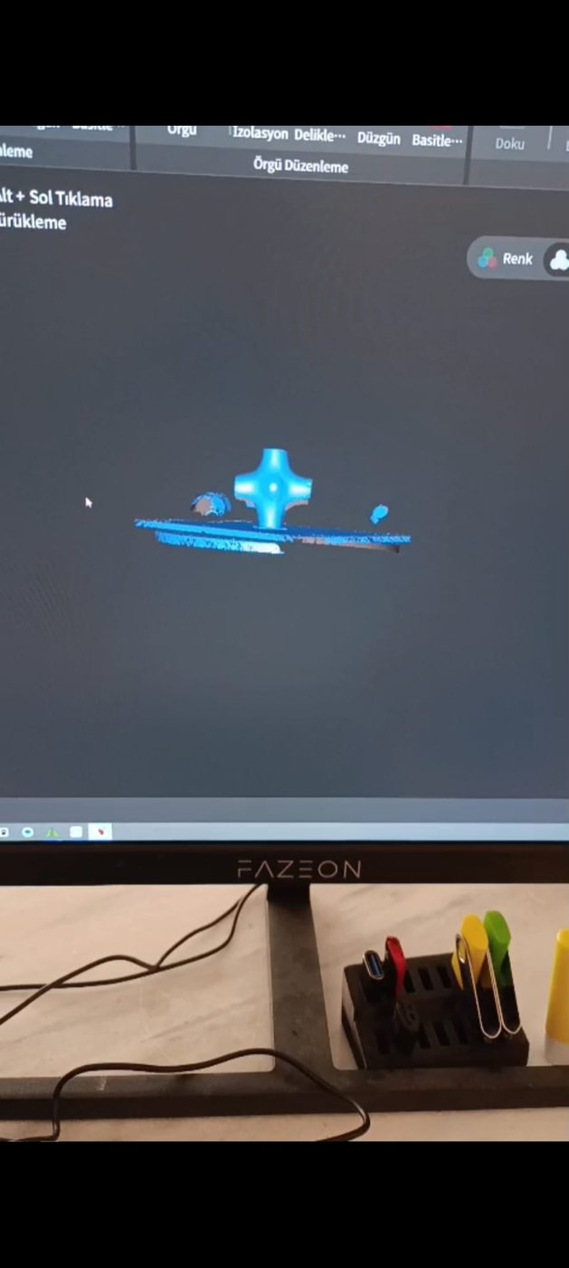 Tarama sonrası mesh düzenleme ekranı
